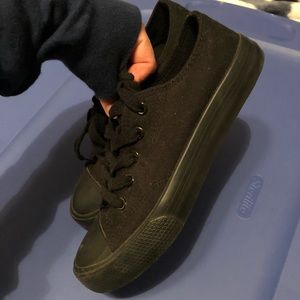 Black sneakers